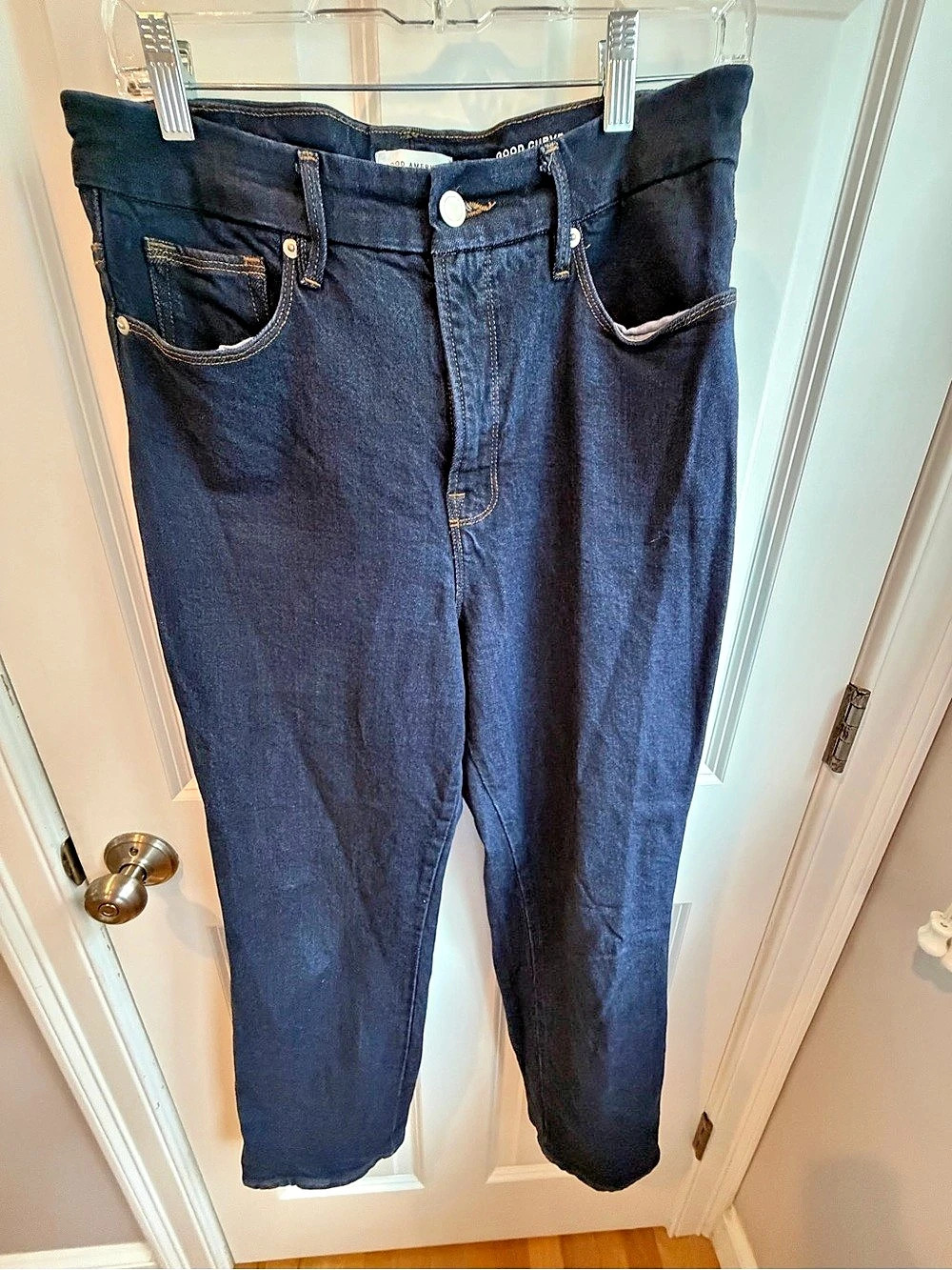Good American Good Curve Straight Leg Jeans Blue Size 8 (29)